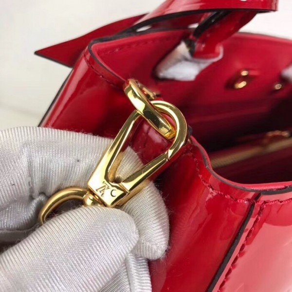 Replica Louis Vuitton Montaigne MM Bag Monogram Vernis M50167 BLV606