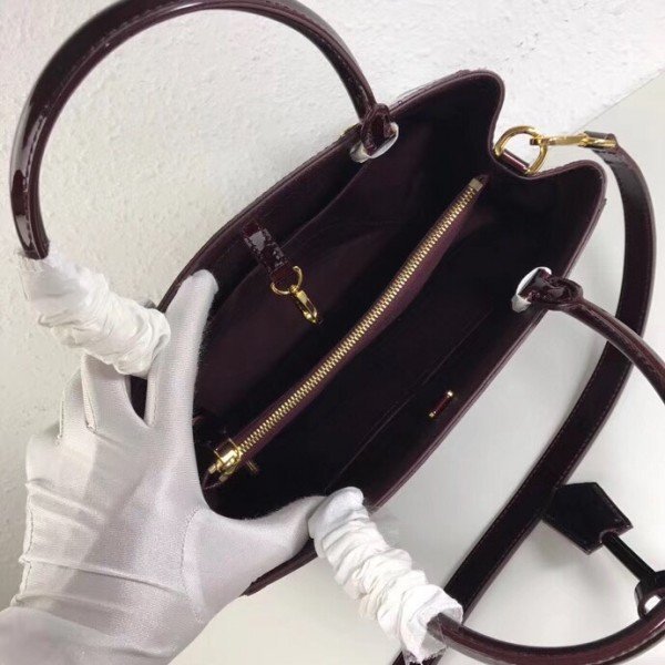 Replica Louis Vuitton Montaigne MM Bag Monogram Vernis M50400 BLV604