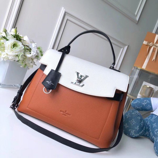 Replica Louis Vuitton Caramel Lockme Ever Bag M52360 BLV736