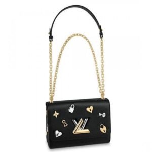 Louis Vuitton Twist MM Bag With Plexiglass Handle M56112 BLV157