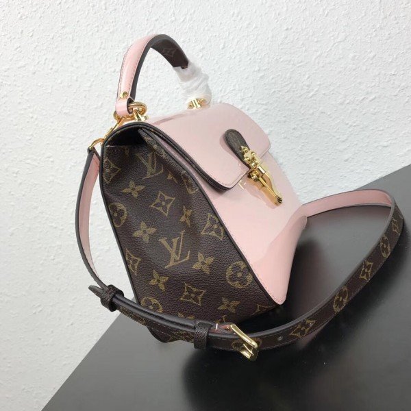 Louis Vuitton Pink Cherrywood Bag Patent Leather M53355 BLV663
