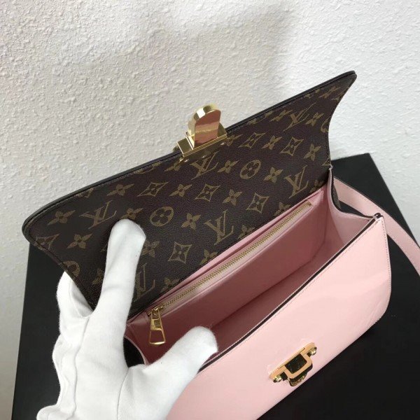 Louis Vuitton Pink Cherrywood Bag Patent Leather M53355 BLV663