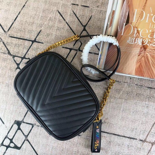 Replica Louis Vuitton Black New Wave Camera Bag M53682 BLV652