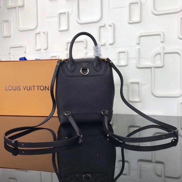 Louis Vuitton Black Lockme Mini Backpack M54573 BLV025