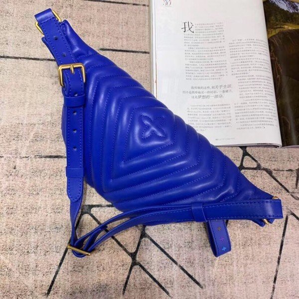 Replica Louis Vuitton Blue New Wave Bum Bag M55289 BLV617