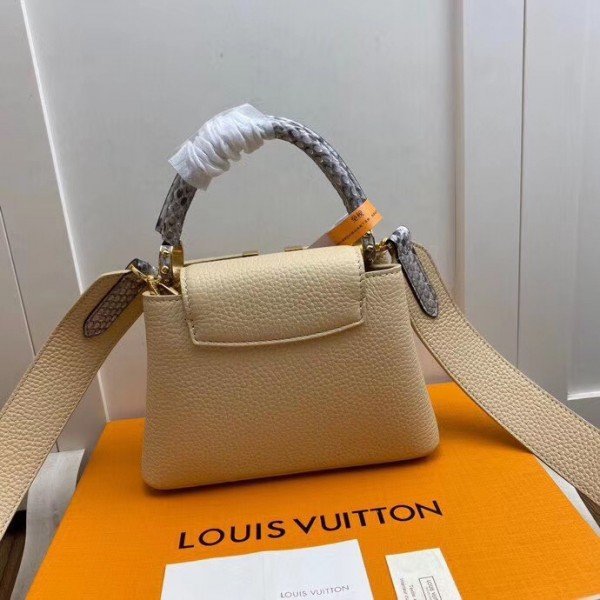 Replica Louis Vuitton Capucines Mini With Ayers Snakeskin Handle M55923 BLV668