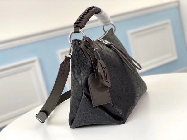 Replica Louis Vuitton Beaubourg Hobo MM Mahina Leather M56073 BLV233