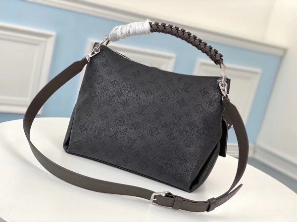 Replica Louis Vuitton Beaubourg Hobo MM Mahina Leather M56073 BLV233