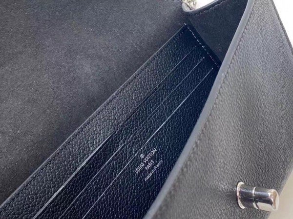 Replica Louis Vuitton Black Lockme Clutch M56087 BLV693