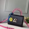 Louis Vuitton Twist MM Bag With Plexiglass Handle M56112 BLV157