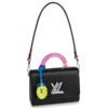 Louis Vuitton Twist MM Bag With Plexiglass Handle M56112 BLV157