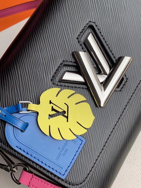 Louis Vuitton Twist MM Bag With Plexiglass Handle M56112 BLV157