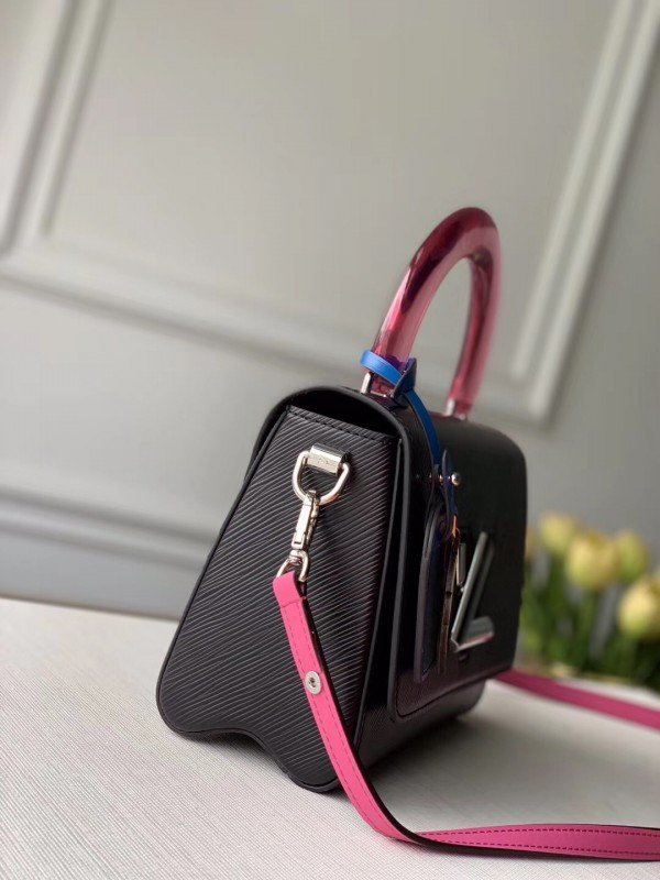 Louis Vuitton Twist MM Bag With Plexiglass Handle M56112 BLV157
