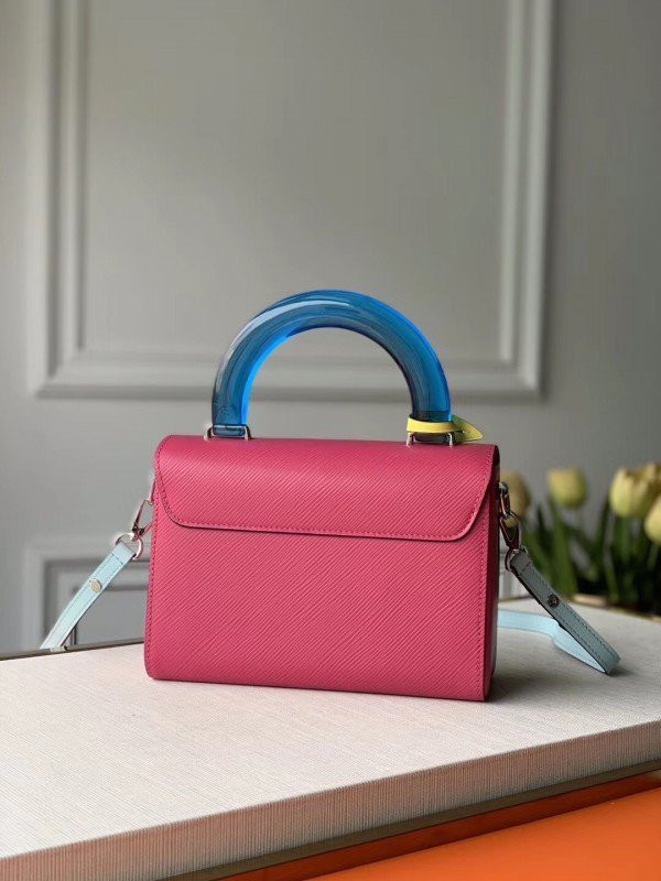 Louis Vuitton Twist MM Bag With Plexiglass Handle M56131 BLV170
