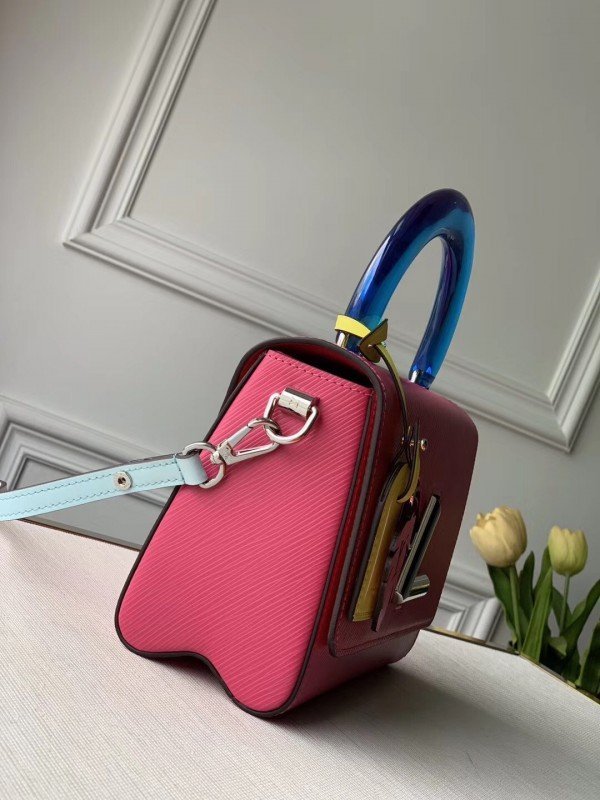 Louis Vuitton Twist MM Bag With Plexiglass Handle M56131 BLV170