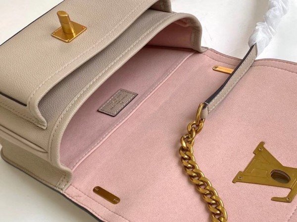 Louis Vuitton Lockme Chain PM Bag In Griege Leather M57072 BLV683