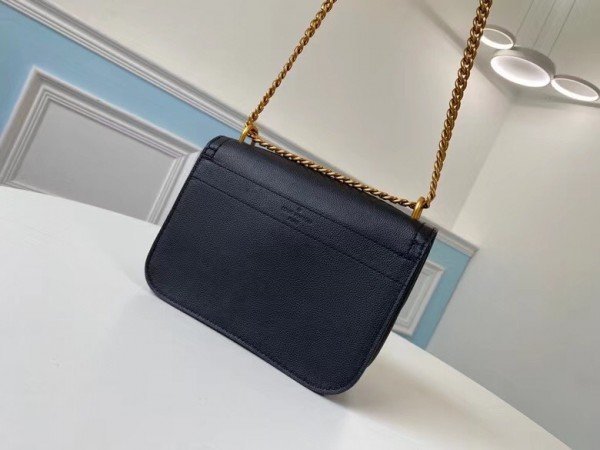 Replica Louis Vuitton Lockme Chain PM Bag In Green Leather M57073 BLV684