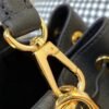 Replica Louis Vuitton Black Lockme Bucket Bag M57687 BLV718