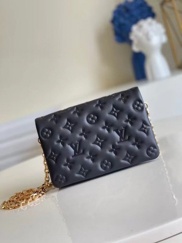 Louis Vuitton Black Coussin Pochette Bag M80742 BLV703
