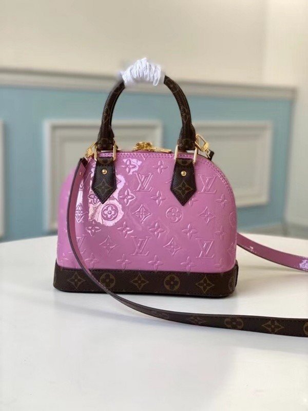 Replica Louis Vuitton Alma BB Bag Monogram Vernis M90583 BLV598