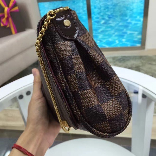 Louis Vuitton Favorite MM Bag Damier Ebene N41129 BLV117