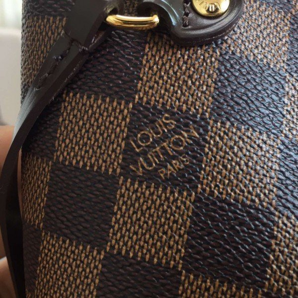 Louis Vuitton Neverfull MM Bag Damier Ebene N41358 BLV113