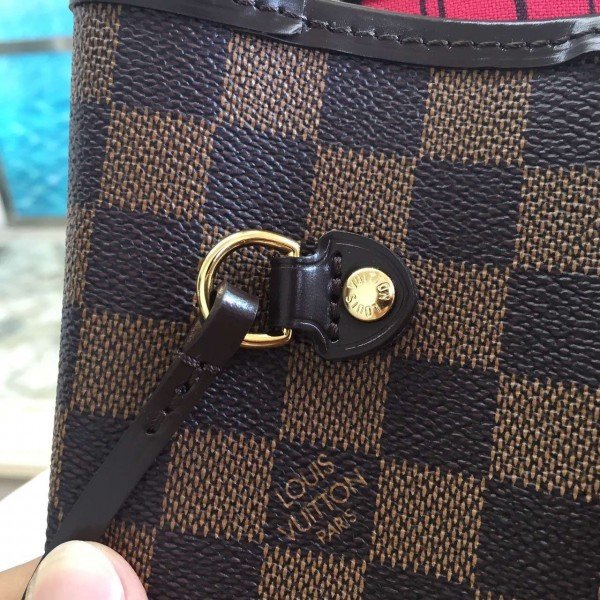 Louis Vuitton Neverfull MM Bag Damier Ebene N41358 BLV113