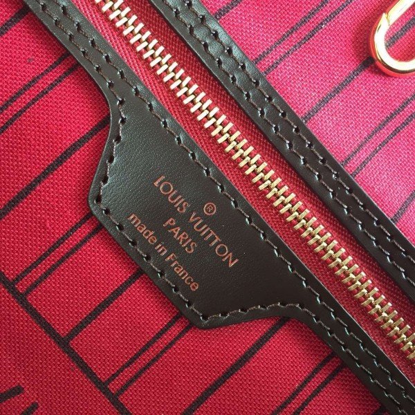 Louis Vuitton Neverfull MM Bag Damier Ebene N41358 BLV113