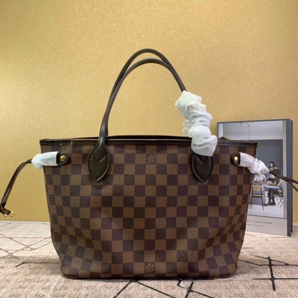 Louis Vuitton Neverfull PM Bag Damier Ebene N41359 BLV098