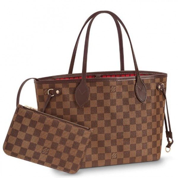 Louis Vuitton Neverfull PM Bag Damier Ebene N41359 BLV098