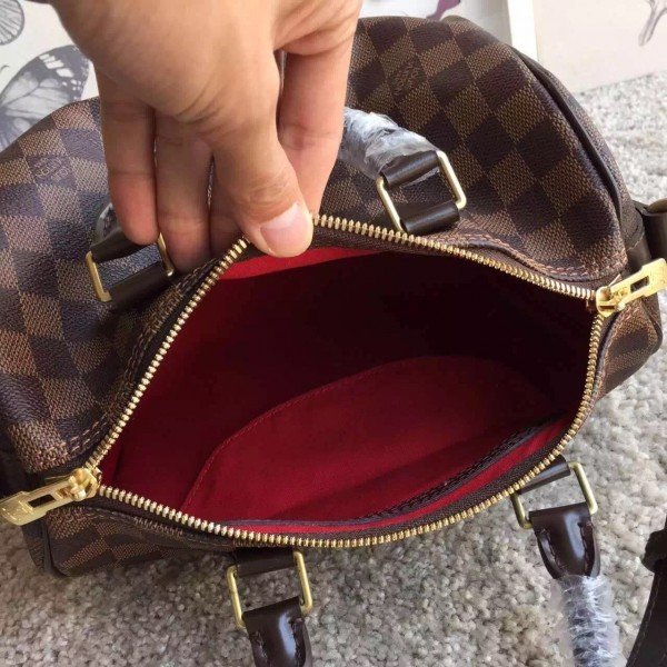 Louis Vuitton Speedy Bandoulire 25 Damier Ebene N41368 BLV109