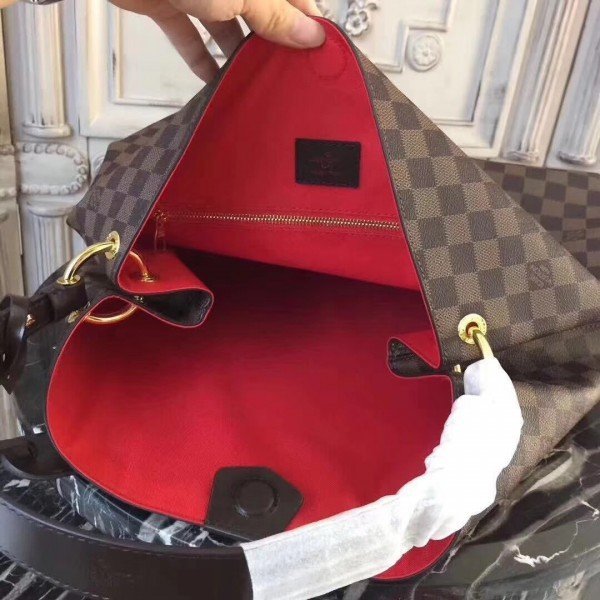 Replica Louis Vuitton Graceful MM Bag Damier Ebene N44045 BLV130