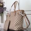 Replica Louis Vuitton Damier Azur Neverfull MM Bag With Braided Strap N50047 BLV043