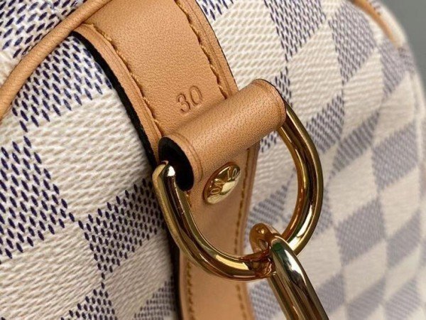Replica Louis Vuitton Damier Azur Speedy Bandouli??re 30 With Braided Strap N50054 BLV041