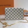 Replica Louis Vuitton Croisette Chain Wallet Damier Azur N60357 BLV039