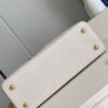 Louis Vuitton Capucines MM milk white with white mother-of-pearl corolla M48865