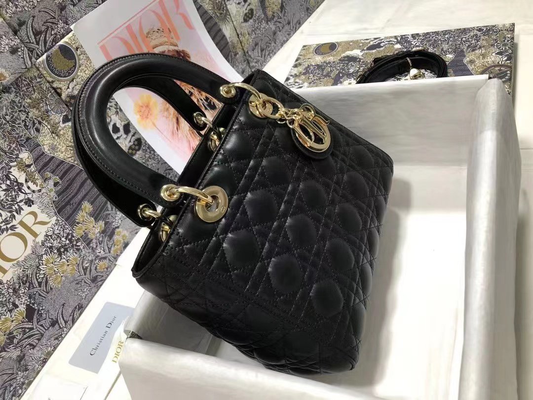 Dior Medium Lady Dior Bag  Latte Cannage Lambskin M0565ONGE_M900