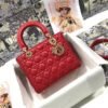 Dior Medium Lady Dior Bag  Amaryllis Red Cannage Lambskin M0565ONGE_M61R