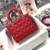 Dior Medium Lady Dior Bag  Amaryllis Red Cannage Lambskin M0565ONGE_M61R