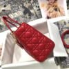 Dior Medium Lady Dior Bag  Amaryllis Red Cannage Lambskin M0565ONGE_M61R