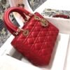 Dior Medium Lady Dior Bag  Amaryllis Red Cannage Lambskin M0565ONGE_M61R