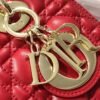 Dior Medium Lady Dior Bag  Amaryllis Red Cannage Lambskin M0565ONGE_M61R