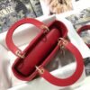 Dior Medium Lady Dior Bag  Amaryllis Red Cannage Lambskin M0565ONGE_M61R