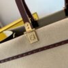 FENDI 8BH372 FENDI LARGE SUNSHINE SHOPPER BAG APRICOT LEATHER