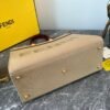 FENDI 8BH372 FENDI LARGE SUNSHINE SHOPPER BAG APRICOT LEATHER