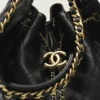 Mirror Top Chanel 25 Medium Handbag Customization required Black