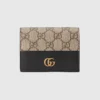 Gucci GG Marmont bi-color card case wallet