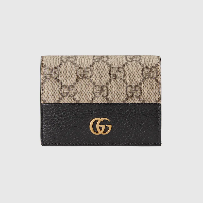 Gucci GG Marmont bi-color card case wallet