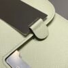Mirror Top Hermes Constance Shoulder Bags Epsom Leather Silver Bubble Green