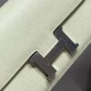 Mirror Top Hermes Constance Shoulder Bags Epsom Leather Silver Bubble Green